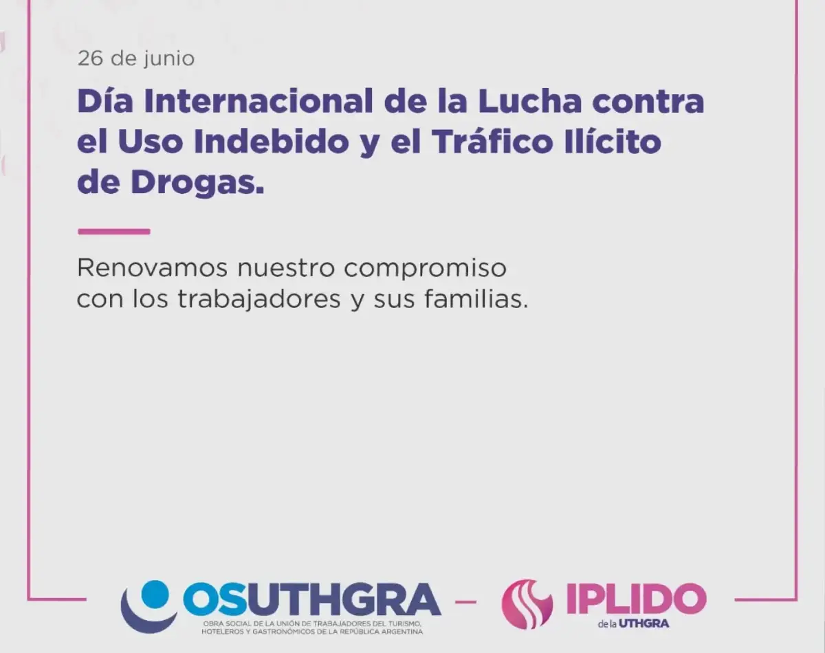 Día Internacional de la lucha contra el uso indebido y el tráfico ilícito de Drogas